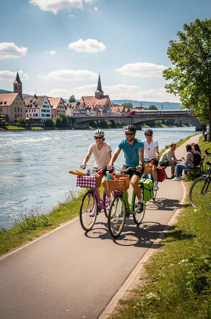 Nahaufnahme eines Fahrplans für Bus und Bahn als günstige Reisemöglichkeit in Deutschland